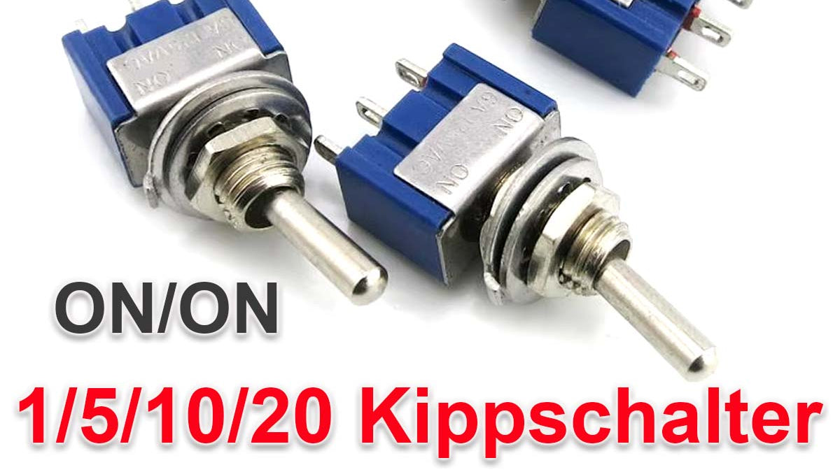 Miniatur Kippschalter Schalter 3-Pin EIN/AUS EIN/EIN Schaltung