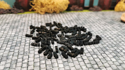 Kohlebriketts Brikett Kohle schwarz Kunststoff