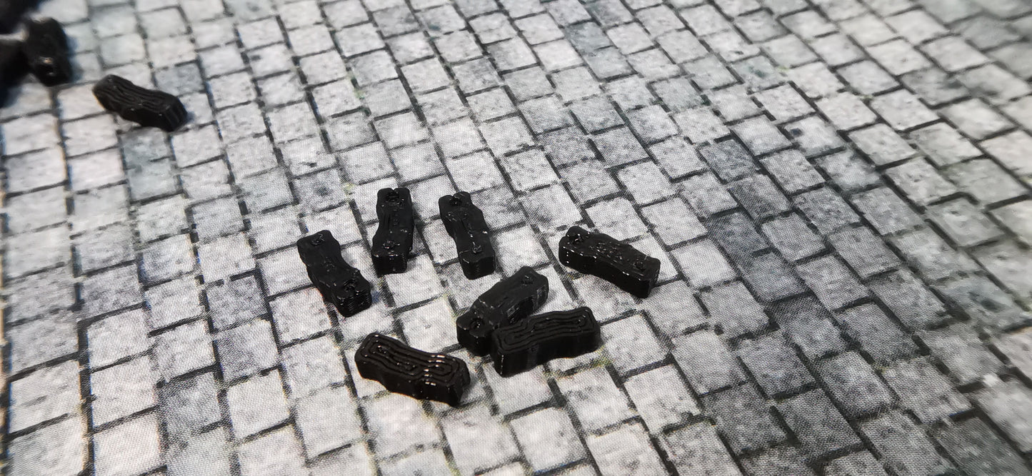 Kohlebriketts Brikett Kohle schwarz Kunststoff