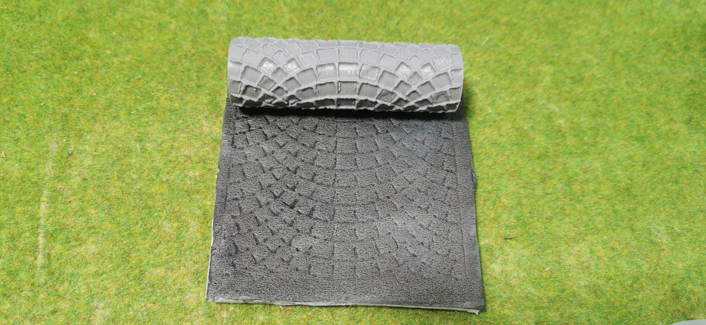 Strukturwalze Walze "Kopfsteinpflaster Bogen" Modellbau