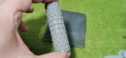 Strukturwalze Walze "Kopfsteinpflaster Bogen" Modellbau