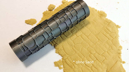 Kopfsteinpflasterwalze #2 "Kopfsteinpflaster Steg" Pflasterwalze für Modellbau