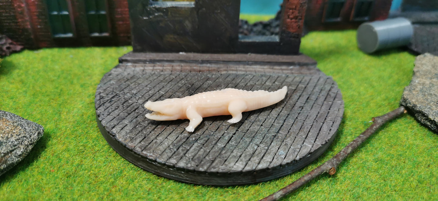 Krokodil / Aligator aus Resin 1:87 (H0) - bemalt oder unbemalt