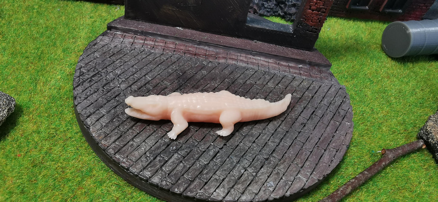 Krokodil / Aligator aus Resin 1:87 (H0) - bemalt oder unbemalt
