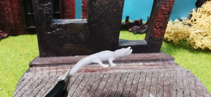 2x Krokodil Aligatoren Set aus Resin 1:87 (H0) - bemalt oder unbemalt