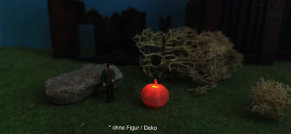 Halloween Kürbis mit spezieller Feuer LED