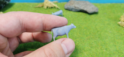 4x Kühe Bulle Kuhherde Set aus Resin 1:87 (H0) - bemalt oder unbemalt