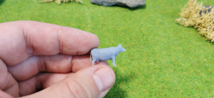 4x Kühe Bulle Kuhherde Set aus Resin 1:87 (H0) - bemalt oder unbemalt