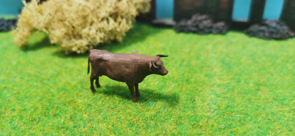 4x Kühe Bulle Kuhherde Set aus Resin 1:87 (H0) - bemalt oder unbemalt