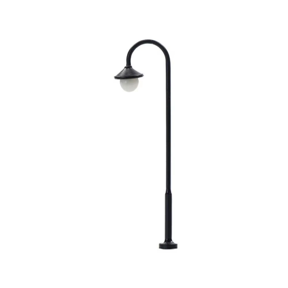 10 Stück LED Straßenlampen Bogenleuchten 4,5cm Bogenlampen für H0 TT schwarz
