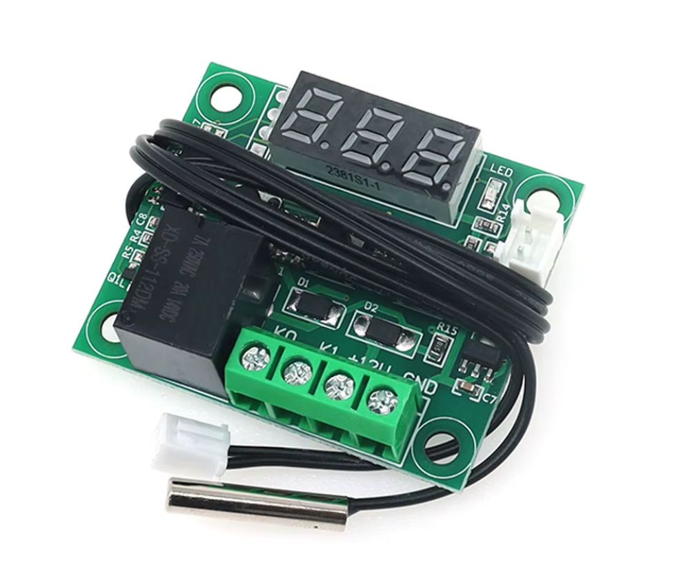 Digital Temperaturregler Thermostat W1219 12V 20A mit Fühler LED Anzeige