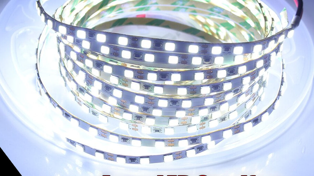 1 Meter LED Beleuchtung kaltweiß 100cm nur 4mm schmal für Häuser, Waggons, RC