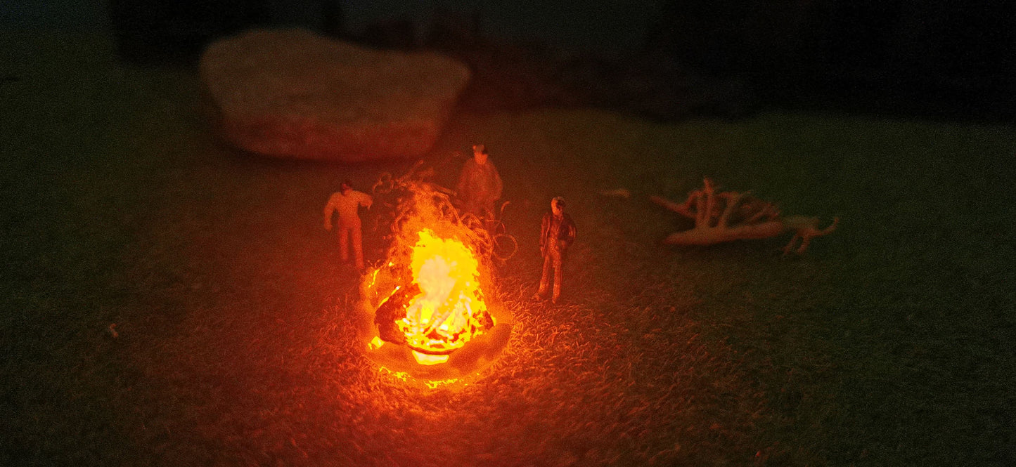 Lagerfeuer mit spezieller Feuer-LED "Brandflackern"