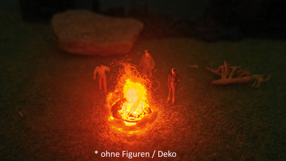 Lagerfeuer mit spezieller Feuer-LED "Brandflackern"