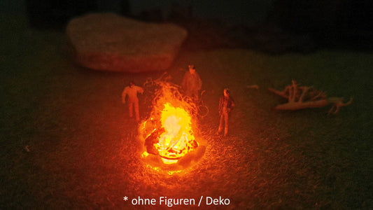 Lagerfeuer mit spezieller Feuer-LED "Brandflackern"