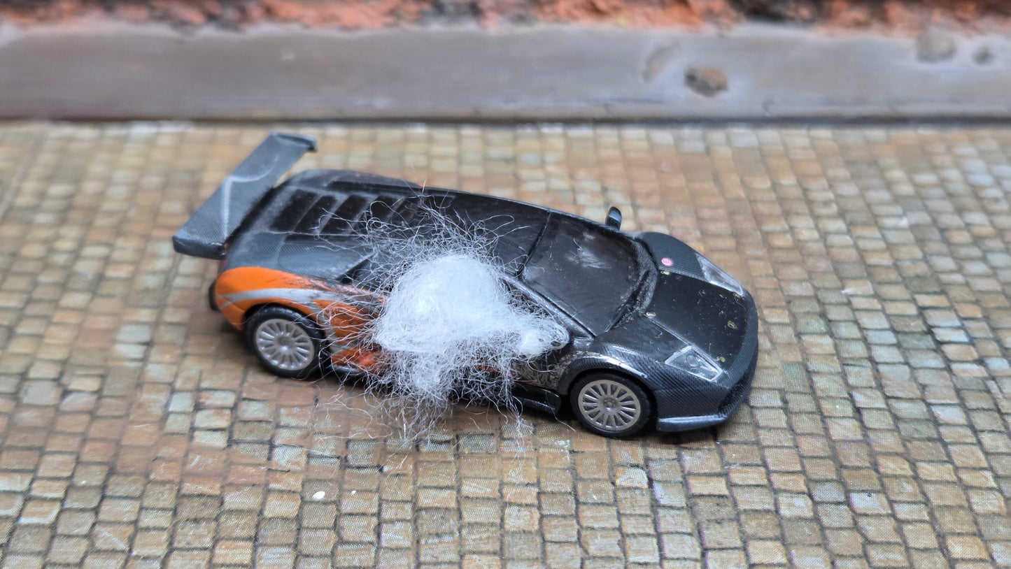 Diverse brennende H0 Autos "Krawalle" + Feuer LED (1:87)