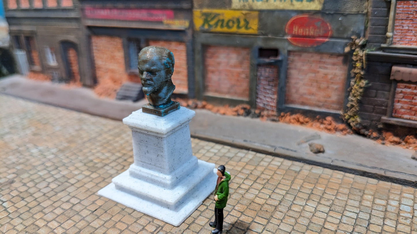 "Lenin" Büste Denkmal Bronze Kupfer - Spur H0 (1:87)