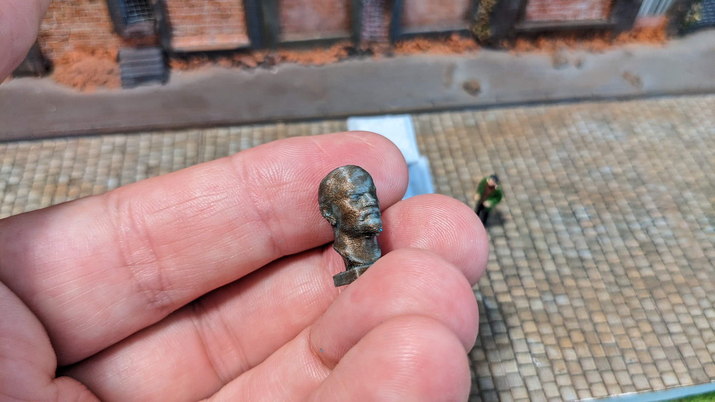 "Lenin" Büste Denkmal Bronze Kupfer - Spur H0 (1:87)