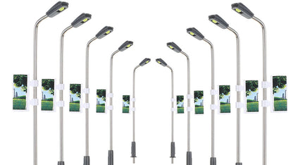 20x LED Straßenlampen Peitschenleuchten 3V (3-7cm) klein