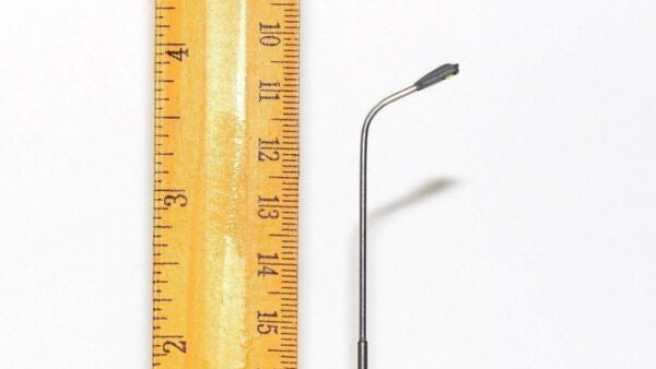 10x LED Straßenlampen Peitschenleuchten 3V (8-11cm) kaltweiß