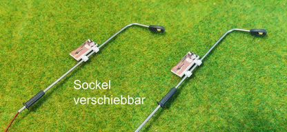 20x LED Straßenlampen Peitschenleuchten 3V (3-7cm) klein