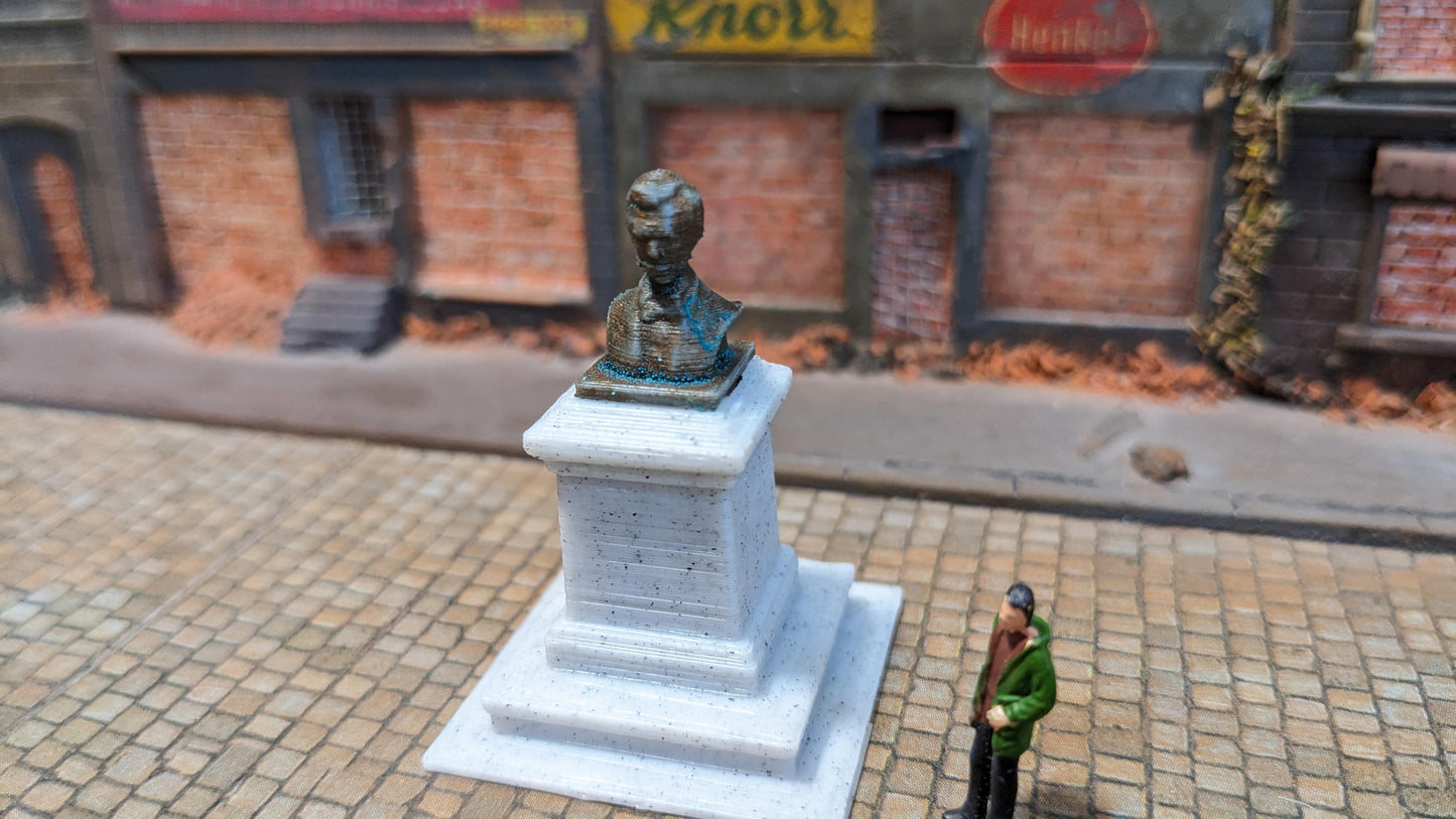 "Abraham Lincoln" Büste Denkmal Bronze Kupfer - Spur H0 (1:87)