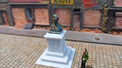 "Abraham Lincoln" Büste Denkmal Bronze Kupfer - Spur H0 (1:87)