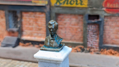 "Abraham Lincoln" Büste Denkmal Bronze Kupfer - Spur H0 (1:87)