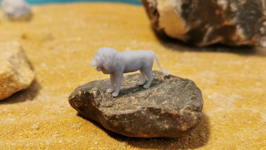 Löwe Lion Wüste Afrika aus Resin 1:87 (H0) - bemalt oder unbemalt