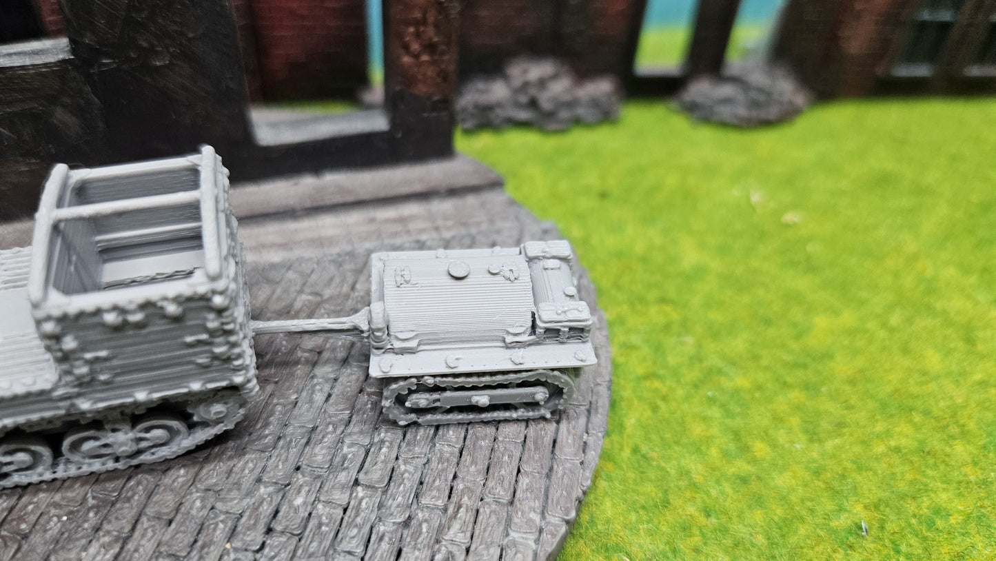 Lorraine 38L VBCP-26 leicht gepanzertes Kettenfahrzeug mit Tankanhänger