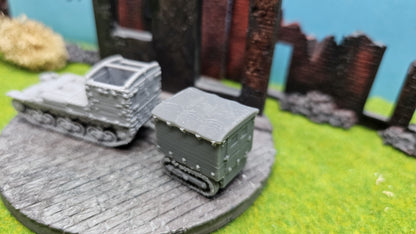 Lorraine 38L VBCP-26 leicht gepanzertes Kettenfahrzeug mit Anhänger