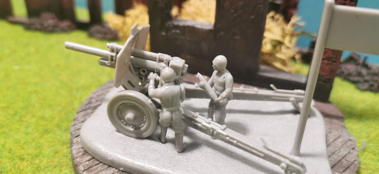 Russische 122 mm Haubitze M1938 (M-30) + Figuren 1:72 - unbemalt