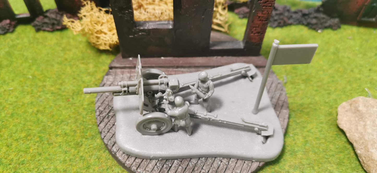 Russische 122 mm Haubitze M1938 (M-30) + Figuren 1:72 - unbemalt