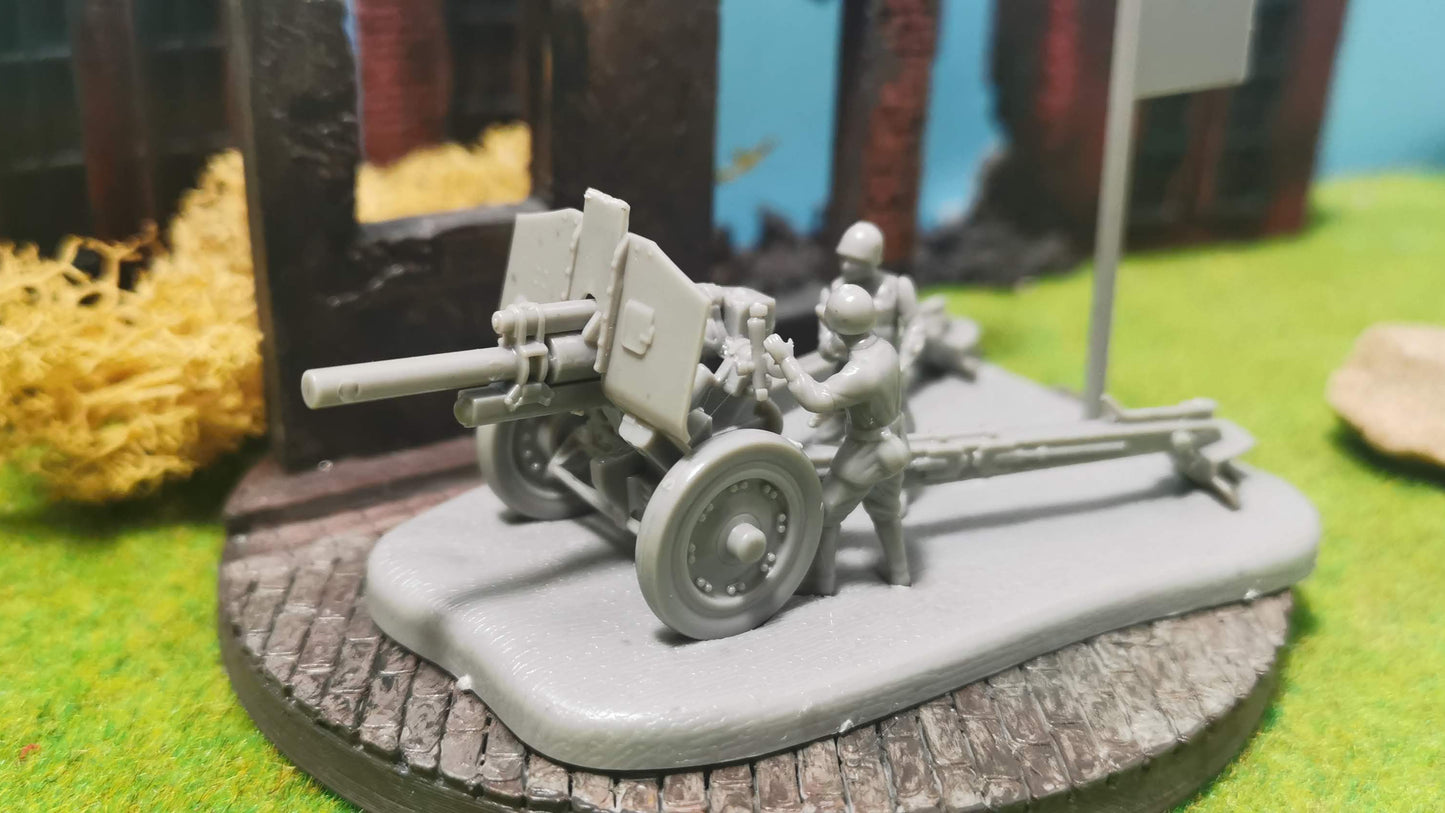 Russische 122 mm Haubitze M1938 (M-30) + Figuren 1:72 - unbemalt