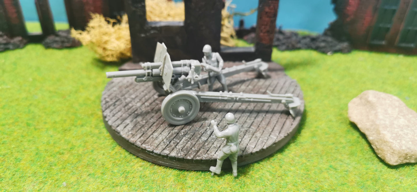 Russische 122 mm Haubitze M1938 (M-30) + Figuren 1:72 - unbemalt