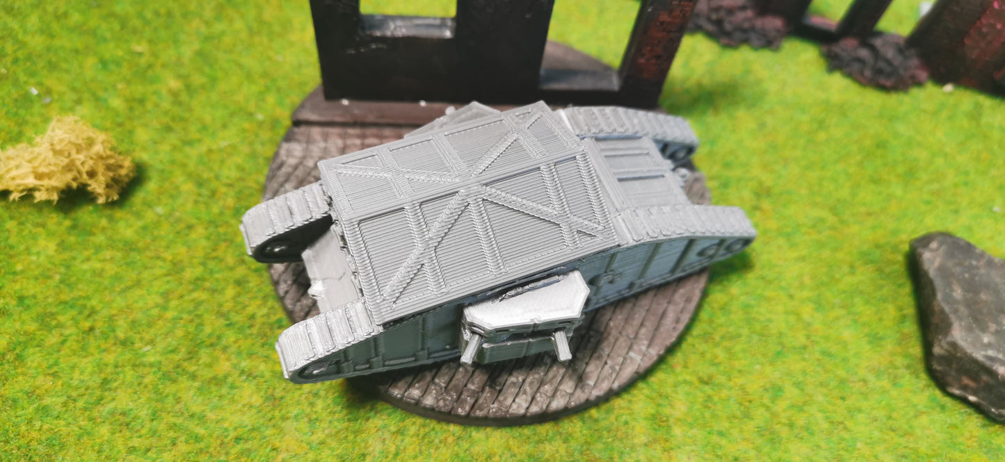 Mark V "Female" Solidframe britischer WW1 Panzer