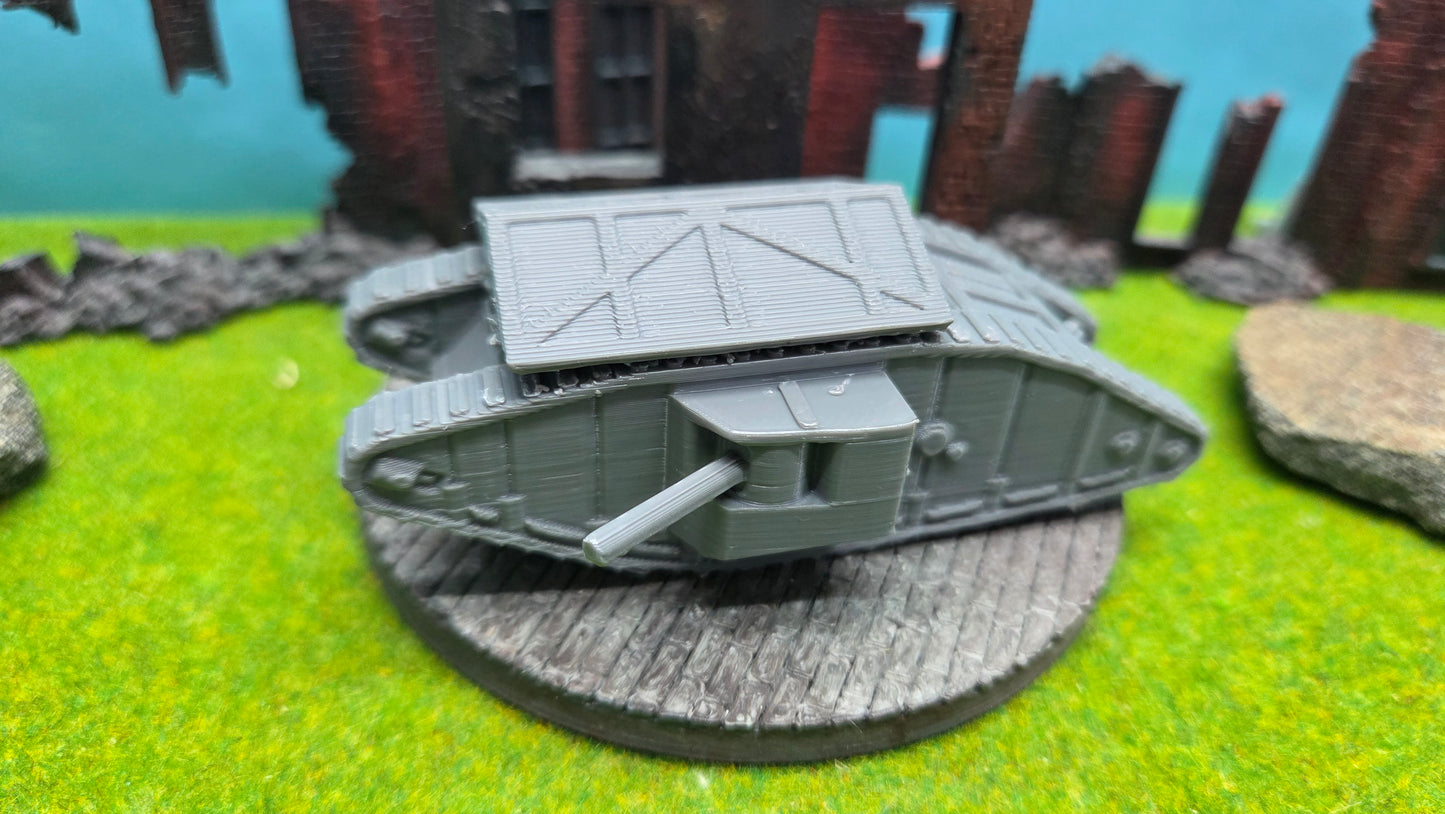 Mark I "Male" Solidframe britischer WW1 Panzer