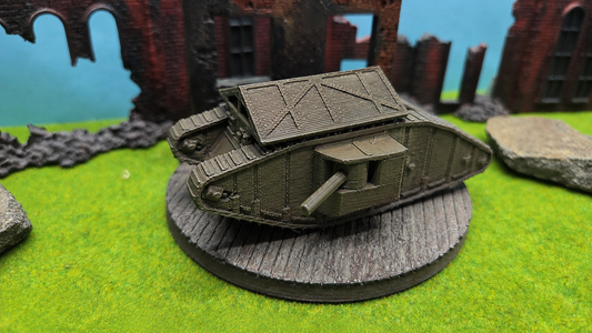 Mark I "Male" Solidframe britischer WW1 Panzer