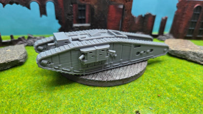 Mark IV "Female" mit Tadpole Trail britischer WW1 Panzer