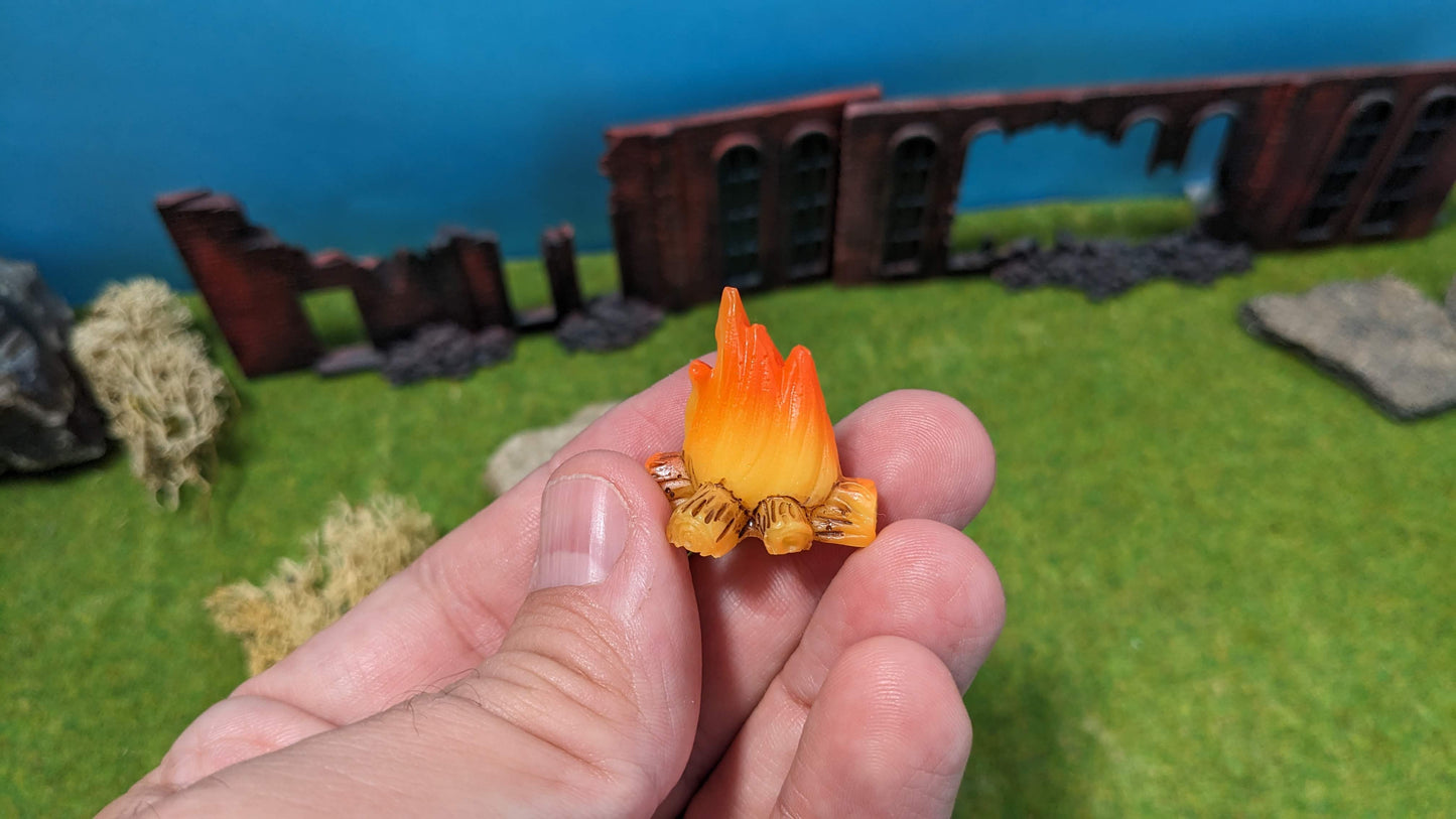 Mini Feuerstelle Lagerfeuer passend für 1:12 oder 1:18 (Playmobil)
