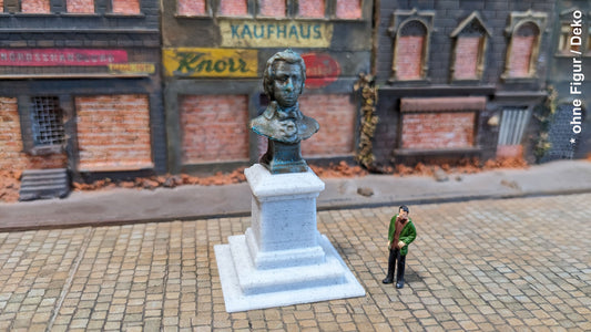 "Mozart" Büste Denkmal Bronze Kupfer - Spur H0 (1:87)