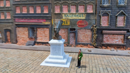 "Nofretete" Büste Denkmal Bronze Kupfer - Spur H0 (1:87)