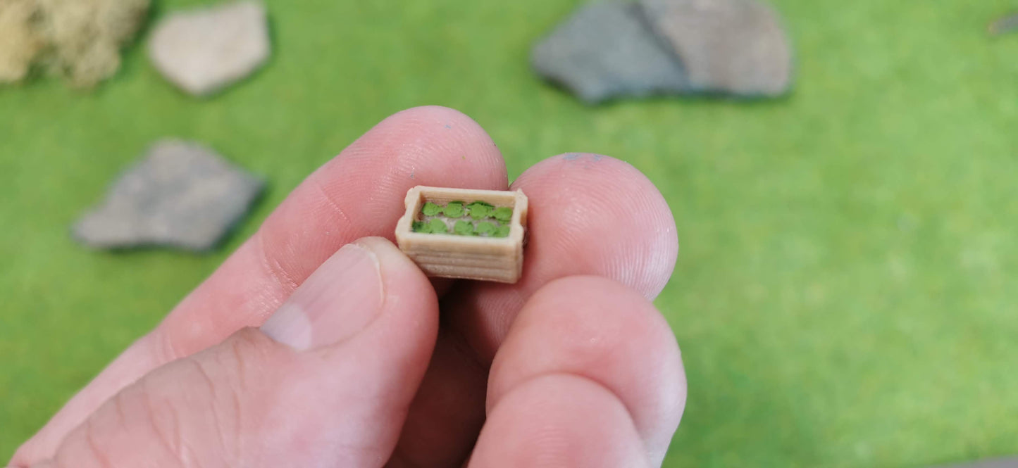 Obstkisten aus Holzfilament für Wochenmarkt Gemüse Obst Bauernhof etc.