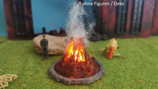 Großes Osterfeuer inkl. 2x Feuer-LED (9-14V) für H0, N & TT