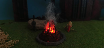 Großes Osterfeuer inkl. 2x Feuer-LED (9-14V) für H0, N & TT