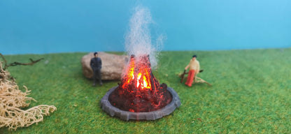 Großes Osterfeuer inkl. 2x Feuer-LED (9-14V) für H0, N & TT