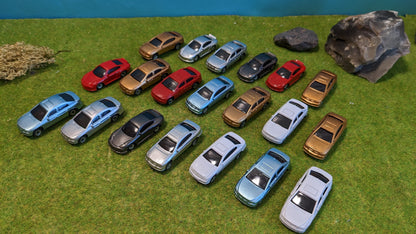 Farbige Modellautos für Spur TT (1:100), Spur N (1:160), Spur Z (1:220)