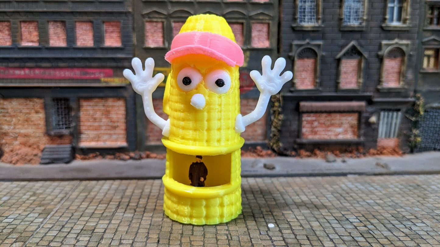 Maiskolben Verkaufsstand lustige Jahrmarktbude