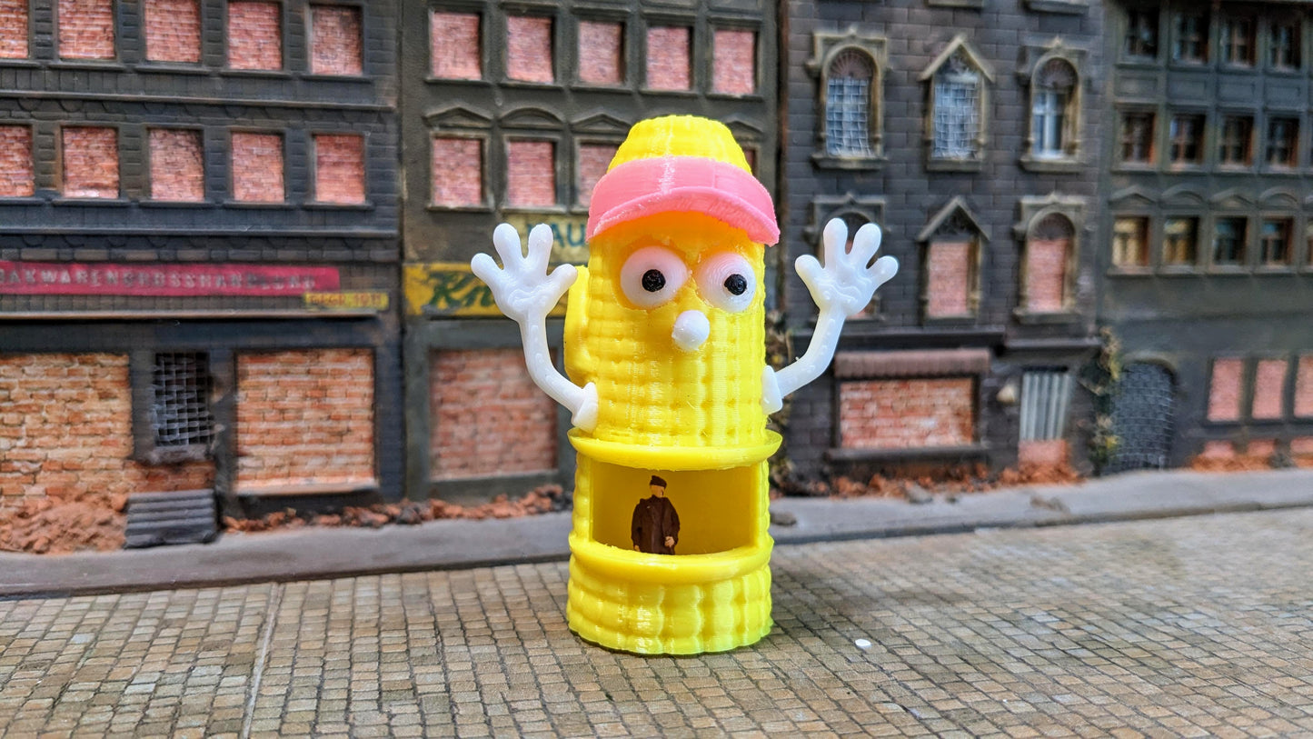 Maiskolben Verkaufsstand lustige Jahrmarktbude