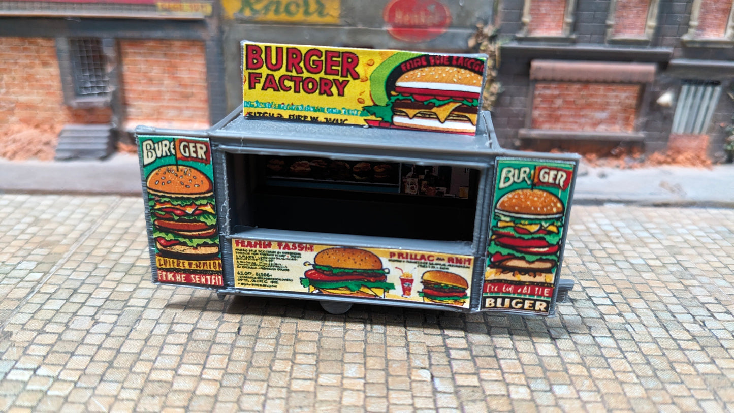 Kirmesbude "Burger Factory" Essen Foodtruck für Kirmes